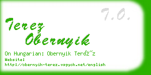 terez obernyik business card
